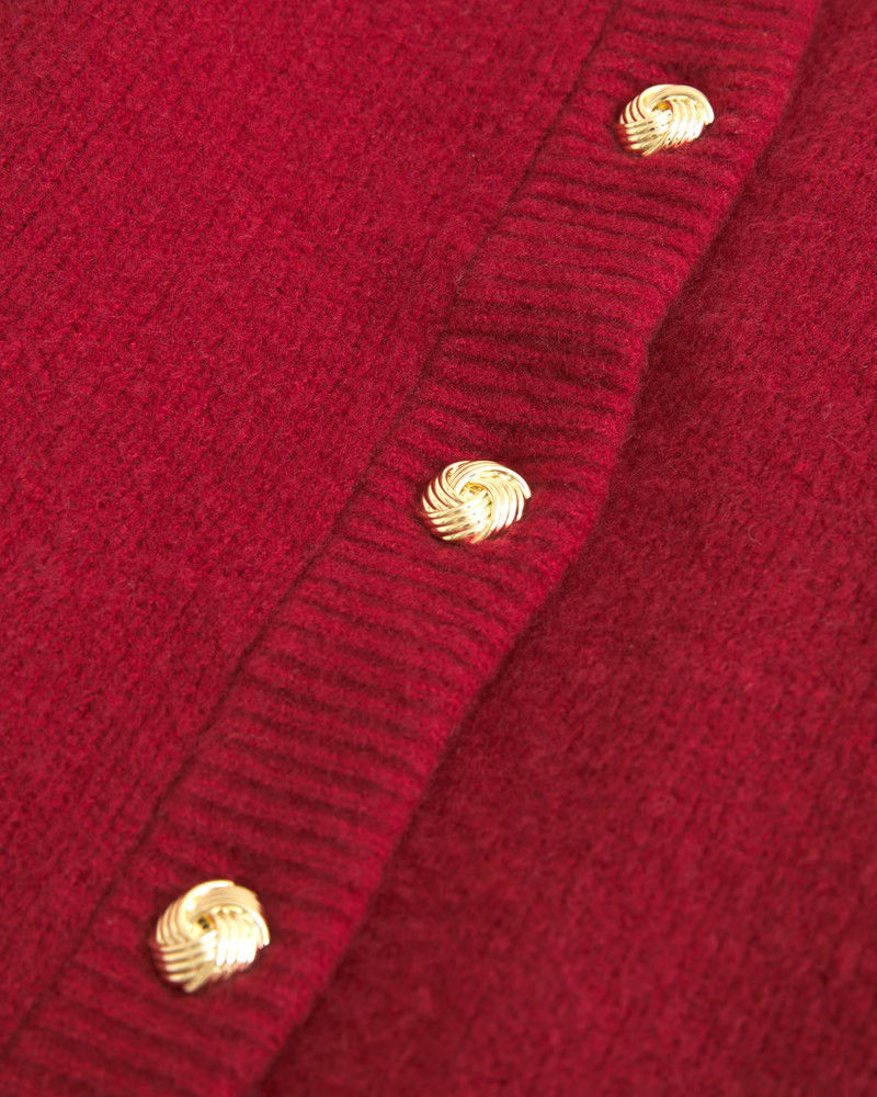 Novelty Button Crew Cardigan | Abercrombie & Fitch (US)