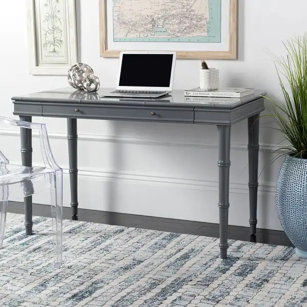 SAFAVIEH Noely Grey Writing Desk | Bed Bath & Beyond