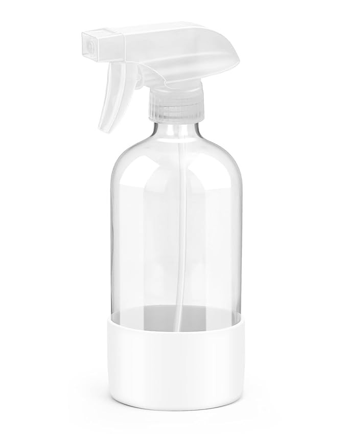 Glass Spray Bottles with Silicone Sleeve Protection, Empty 16OZ Reusable Spray Bottles, Refillabl... | Amazon (US)