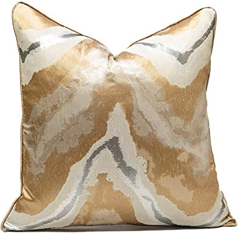 Gold Decorative Throw Pillow Covers,20x20, Modern, Stylish,Unique,Decorative Cover Pillow Covers for | Amazon (US)