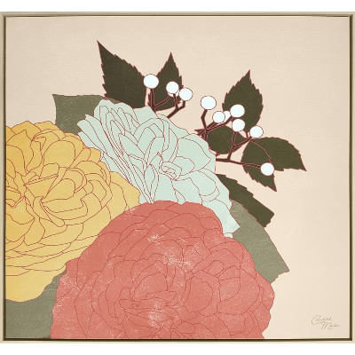 36" x 36" Bouquet Framed Canvas Wall Art - Chantell Marlow | Target
