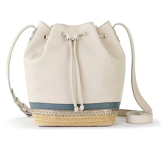 The Sak Ivy Leather Drawstring Bucket | QVC