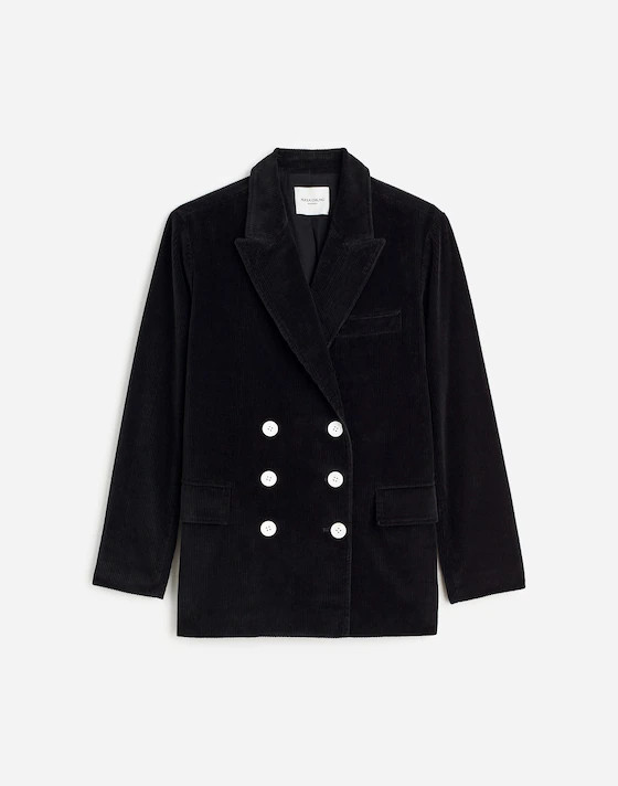 Alexa Chung for Madewell Double-Breasted Blazer in Corduroy | Madewell