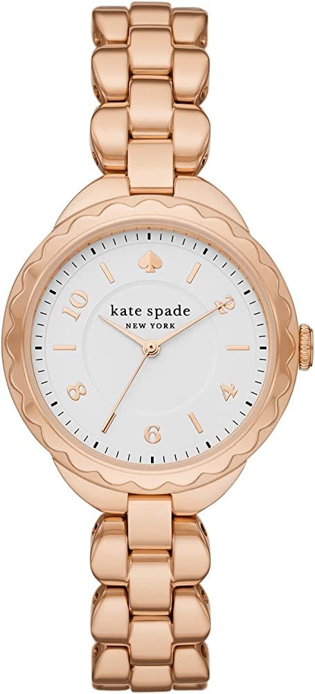 Kate Spade New York Women's Morningside Stainless Steel Scallop Topring Quartz Watch | Amazon (US)