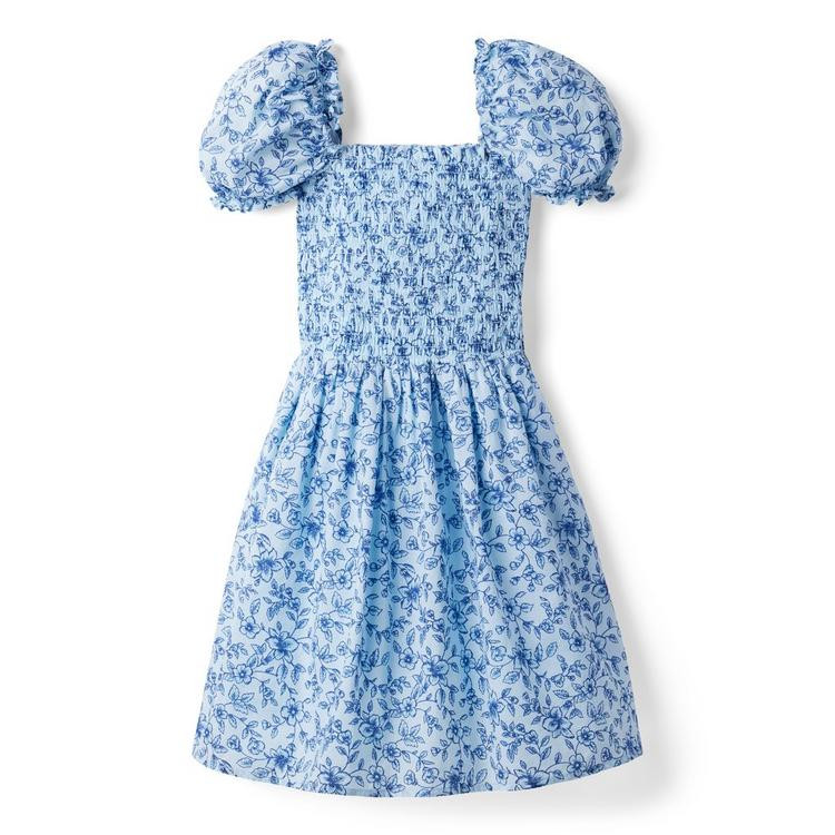The Grace Floral Smocked Puff Sleeve Dress | Janie and Jack
