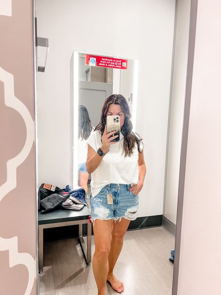 Target finds, classic white tee, jean shorts, mom shorts, spring outfit, summer outfit, perfect white tshirt 

Top M
Shorts 29

Blue light glasses, athleisure, distressed denim, slippers, Amazon fashion, old navy, jeans, sandals, sunglasses, lululemon, baseball cap, baseball hat, athletic wear, loungewear, graphic tee, joggers, band tee, graphic tee, distressed jeans, mom jeans, petite, golden goose dupes, belt bag, daily deals, white sneakers, date night, lightweight jacket, leather jacket, Apple Watch bands, casual wear, leggings, Disney, petite clothes, ootd

#LTKstyletip #LTKFind