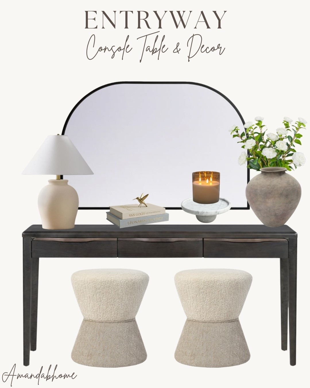Entryway decor!

Console table, lamp, ottomans, vase

#LTKHome #LTKSaleAlert