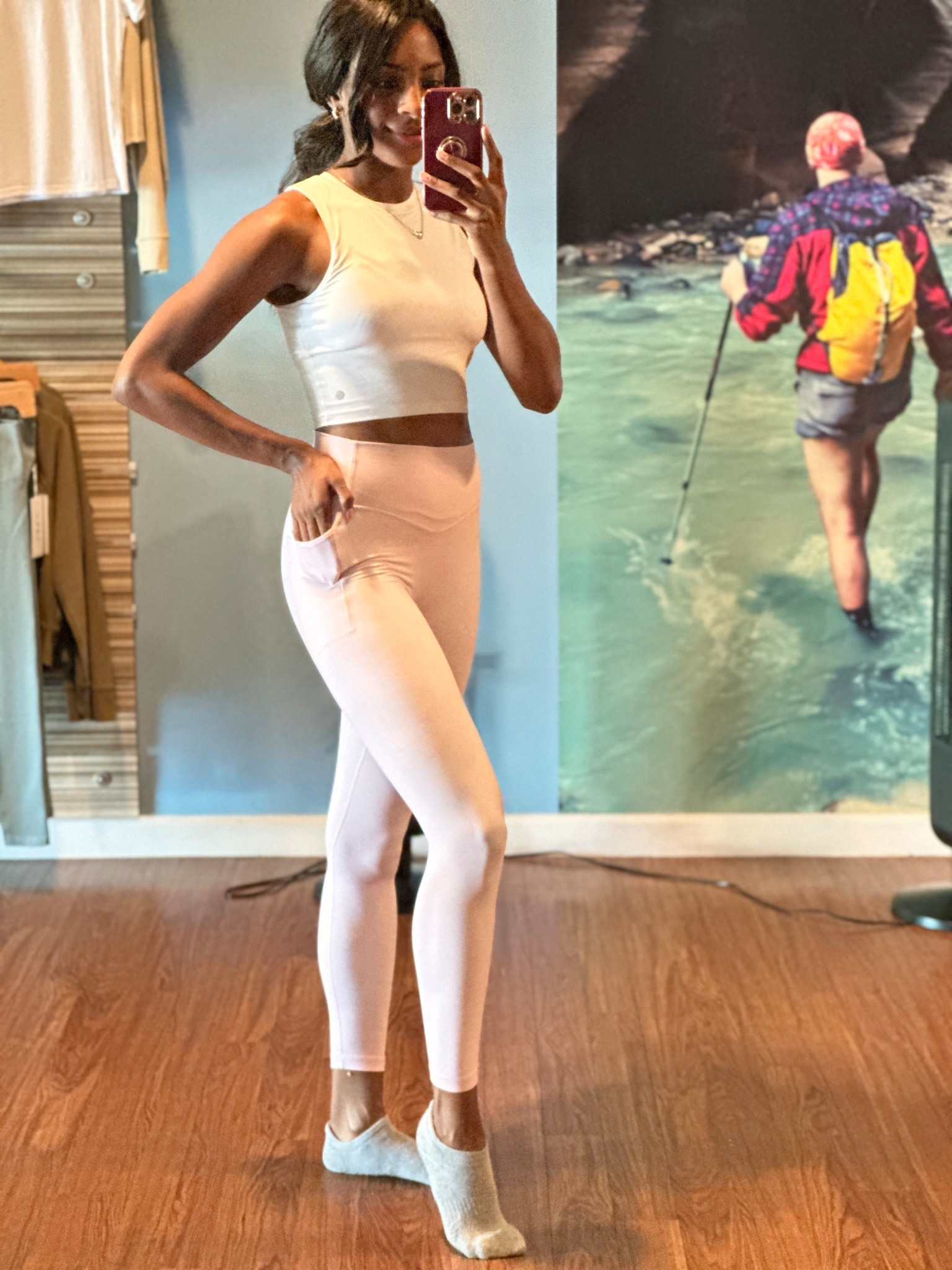 Pilates OOTD! Loving these buttery soft leggings that make you feel comfortable and cute. It can be so hard finding a light colored pair that aren’t see through! 

Wearing size small (5’9”) 
.
.
.
.
. 

Pilates outfit, workout outfit inspo, buttery soft leggings, squat proof leggings, non see through leggings, light leggings, activewear outfit, Pilates wear, workout style, comfortable leggings, cute workout outfit, athleisure style, fitness outfit, everyday activewear, gym outfit inspo, leggings review, size small leggings, tall girl friendly leggings, Amazon activewear, affordable activewear, Pilates OOTD, neutral workout outfit, cozy workout style, pink leggings, bra top, built in padding top