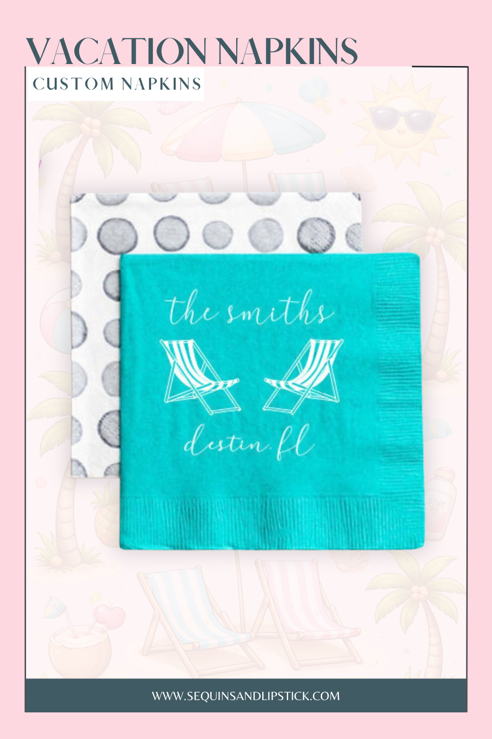 Add a fun, personalized touch to your beach trip or getaway with custom napkins 🌴 Featuring your family name and destination, they’re perfect for hosting, gifting, or making your vacation feel extra special. 

 #LTKfoodie #LTKSeasonal #LTKHome