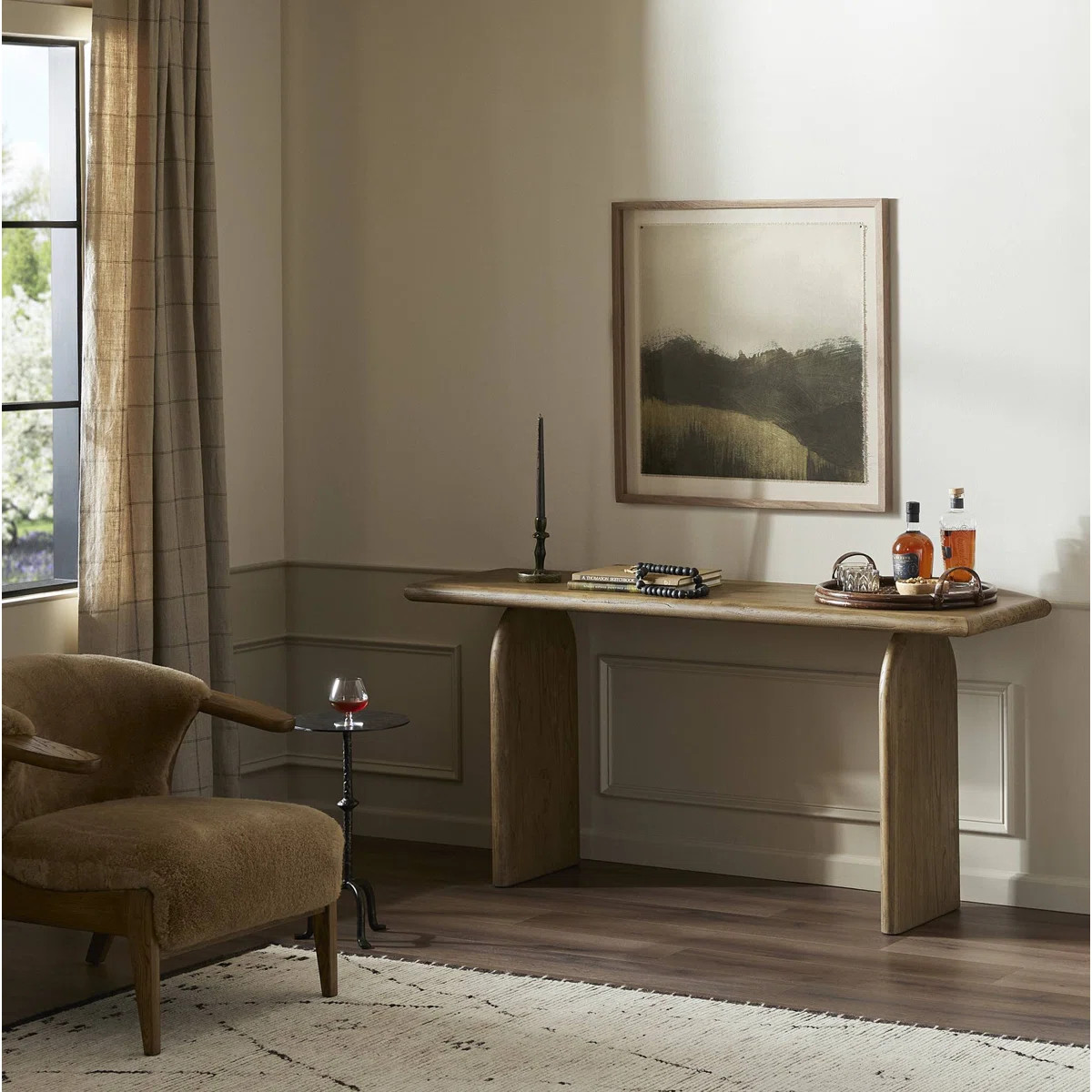 Bondi 65'' Solid Wood Top Console Table | Wayfair North America