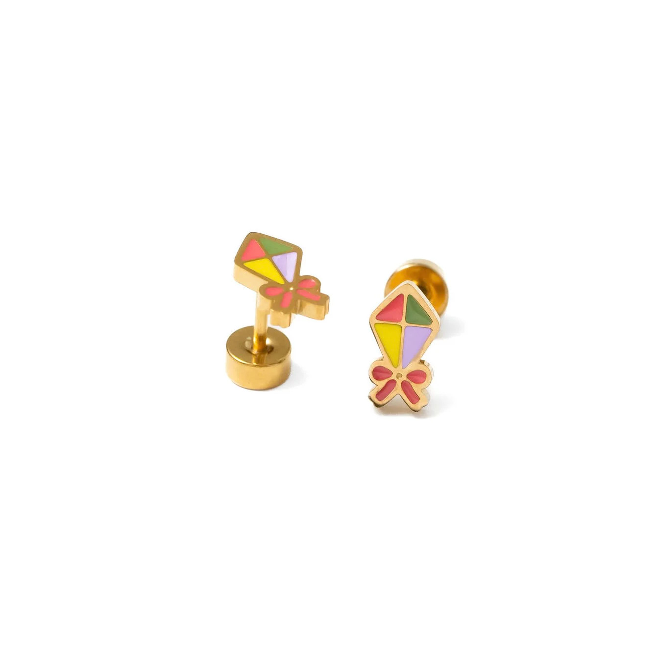 Enamel Kite Stud Earring | Pip Pop Post
