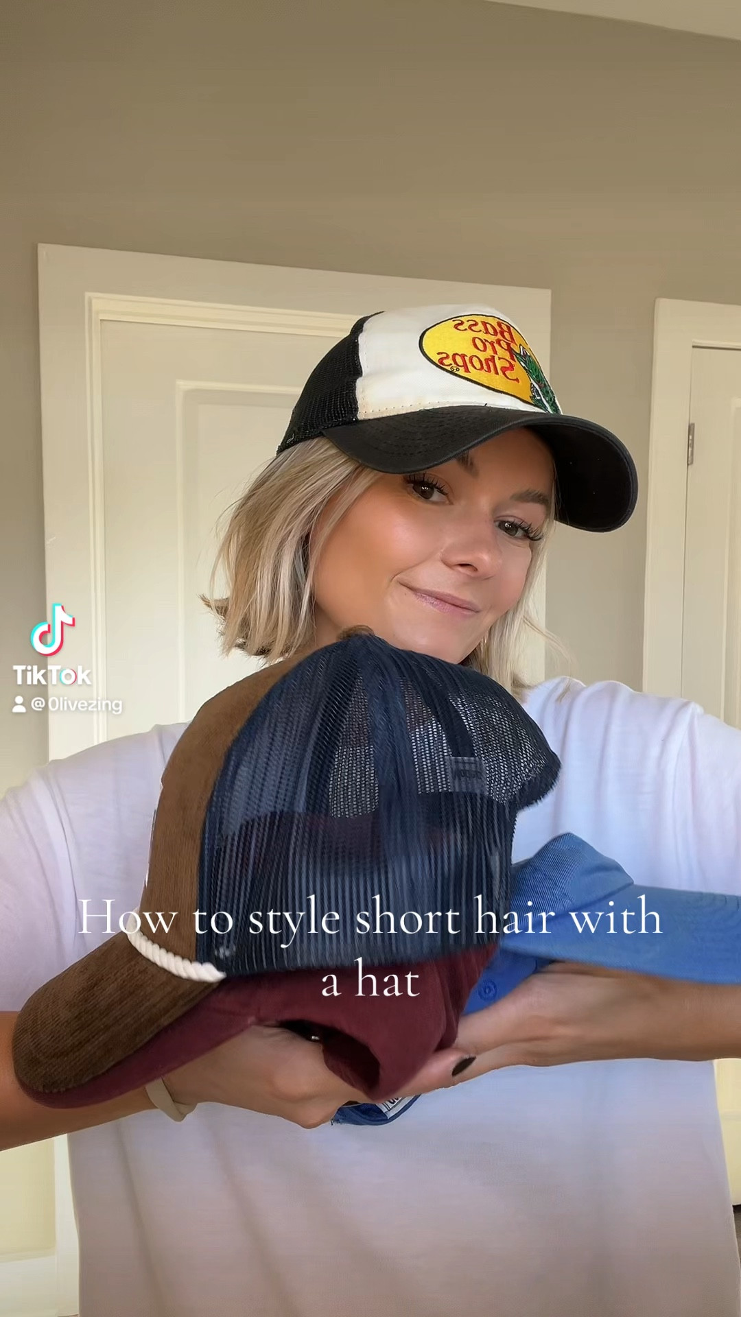 Styling short hair with a hat

#LTKStyleTip #LTKFindsUnder50 #LTKVideo