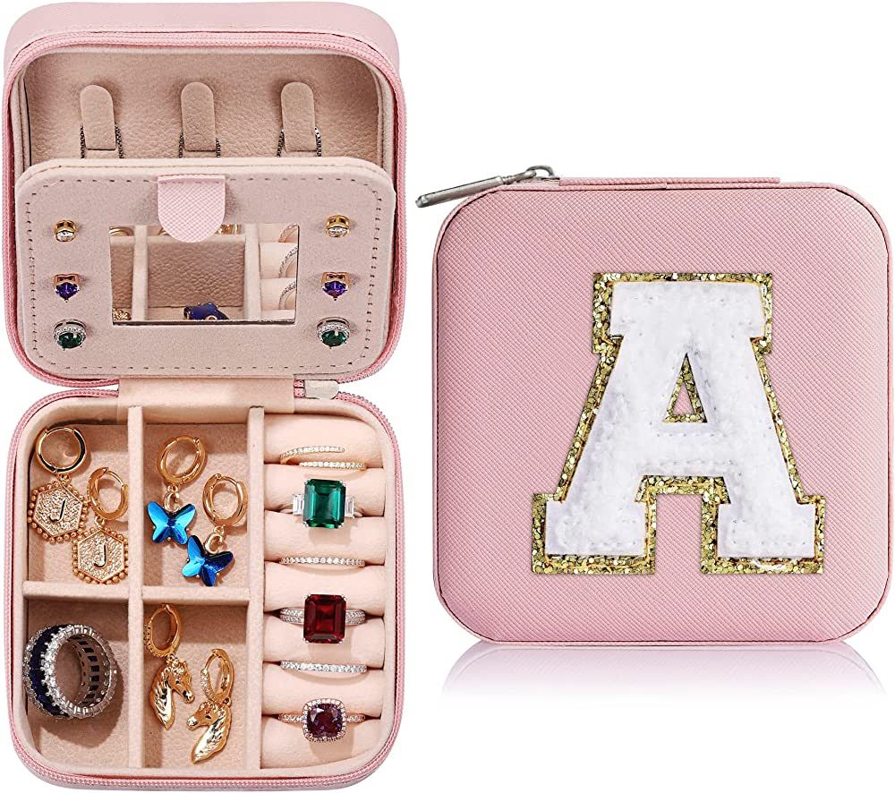 Yqljew Back to School Jewelry Box - Travel Jewelry Case for Women, Small Jewelry Travel Case| Min... | Amazon (US)
