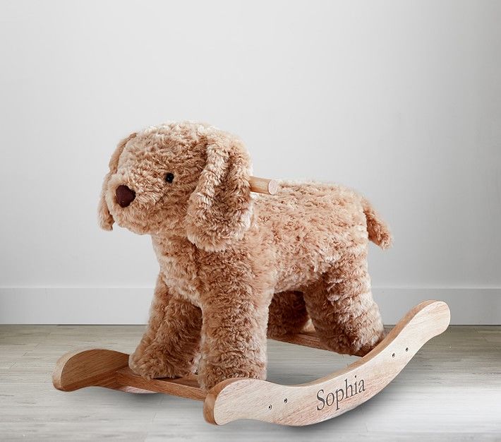 Labradoodle Plush Nursery Rocker | Pottery Barn Kids