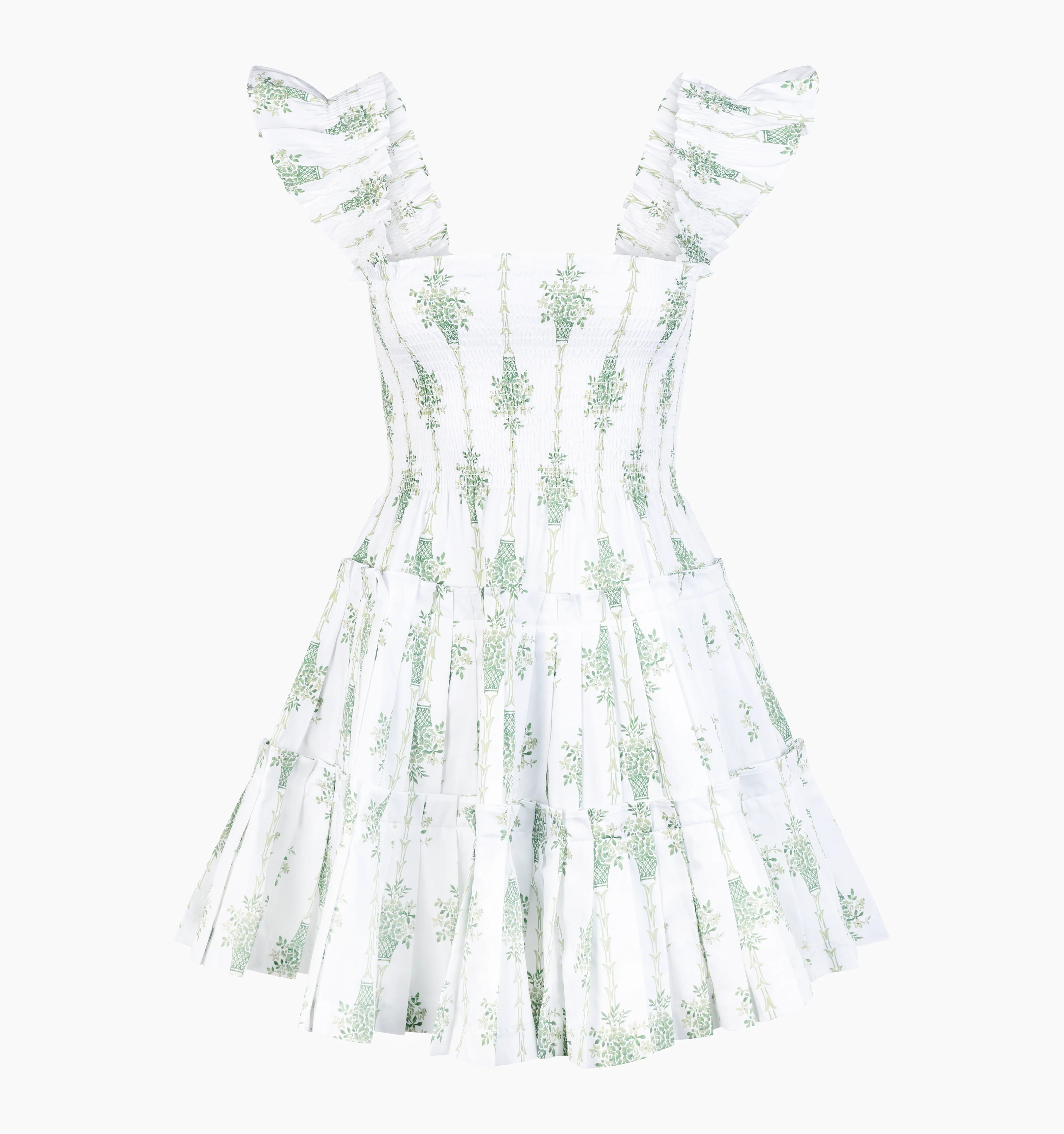 The Charlotte Nap Dress | Apple Green Basket Stripe / XXXS | 100% Cotton | Hill House Home | Hill House Home US