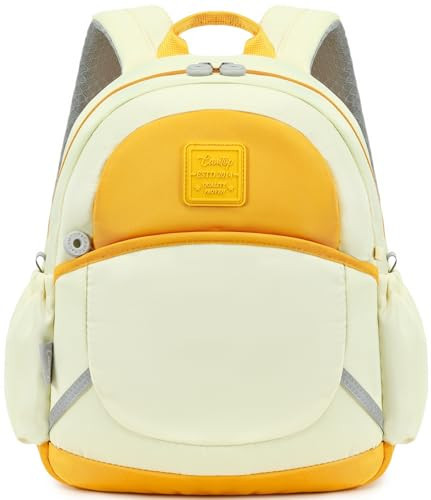 CAMTOP Toddler Backpack for Boys Girls 2-4, Kids Backpacks for Kindergarten Preschool, 12" H Small Bookbag for Daycare Travel (Yellow, 12''- Not fit A4 folder) | Amazon (US)