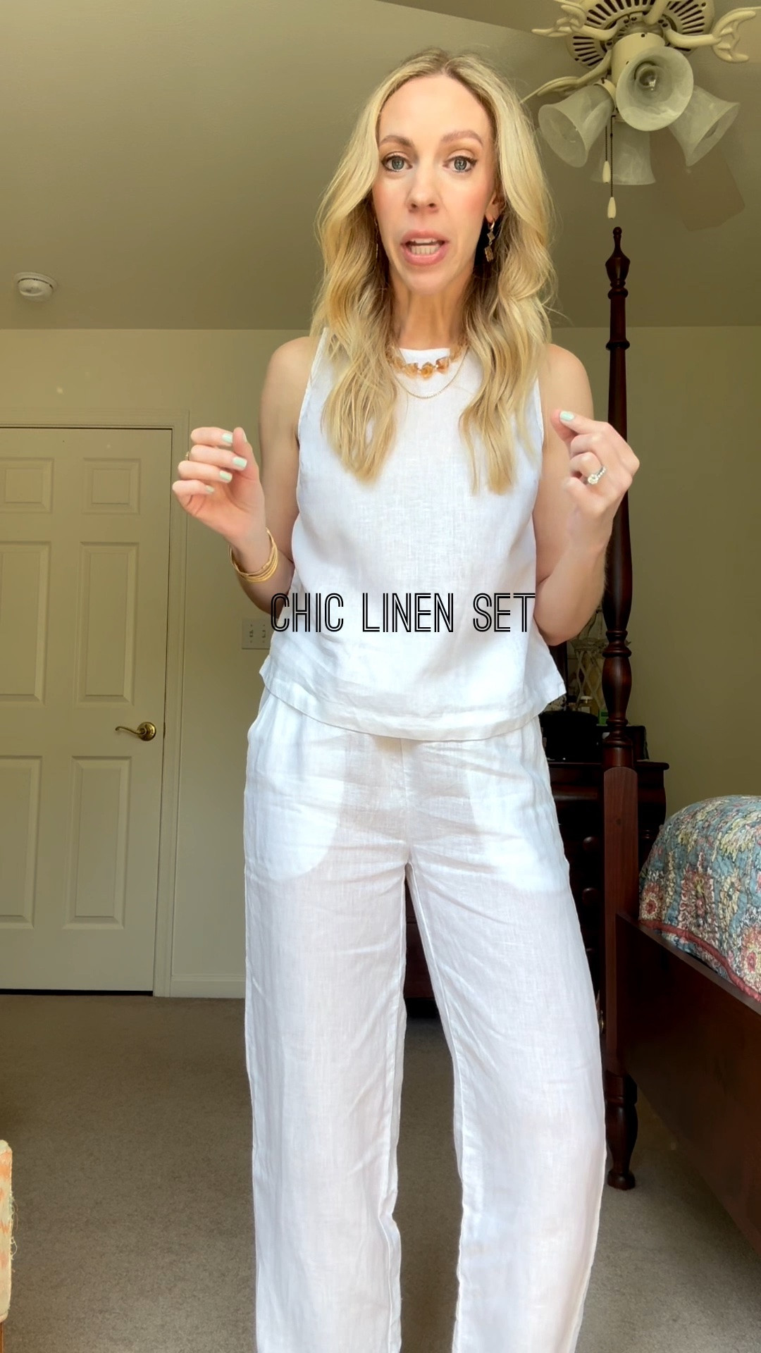 Chic all white linen set from @Quince - pack this for a beach vacation or summer in Europe (or in my case, a day running errands at home!)

#LTKSeasonal #LTKTravel #LTKOver40