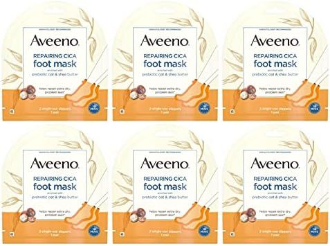 Aveeno Repairing Cica Foot Mask 3-Pack | Amazon (CA)