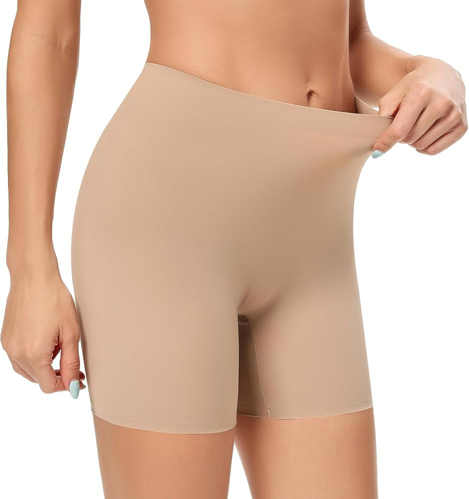Seamless Shaping Boyshorts Panties for Women Slip Shorts Under Dress Shapewear Shorts Tummy Contr... | Amazon (US)