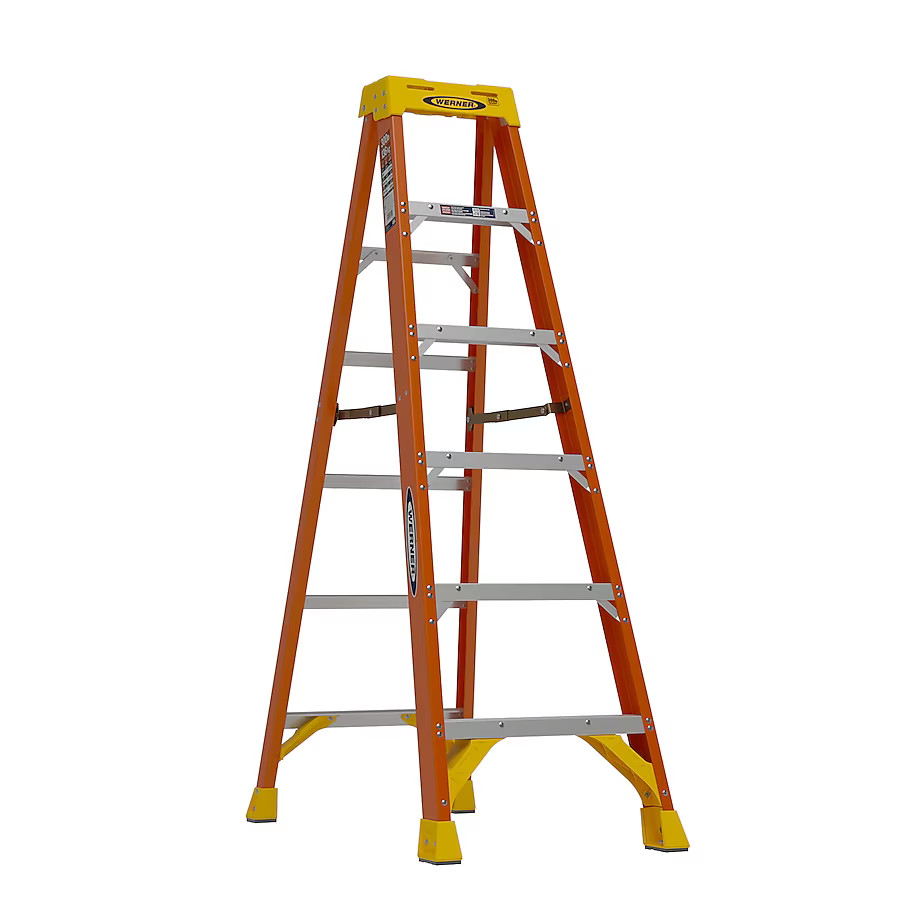 Werner NXT1A 6-ft Fiberglass Type 1a- 300-lb Load Capacity Step Ladder | Lowe's