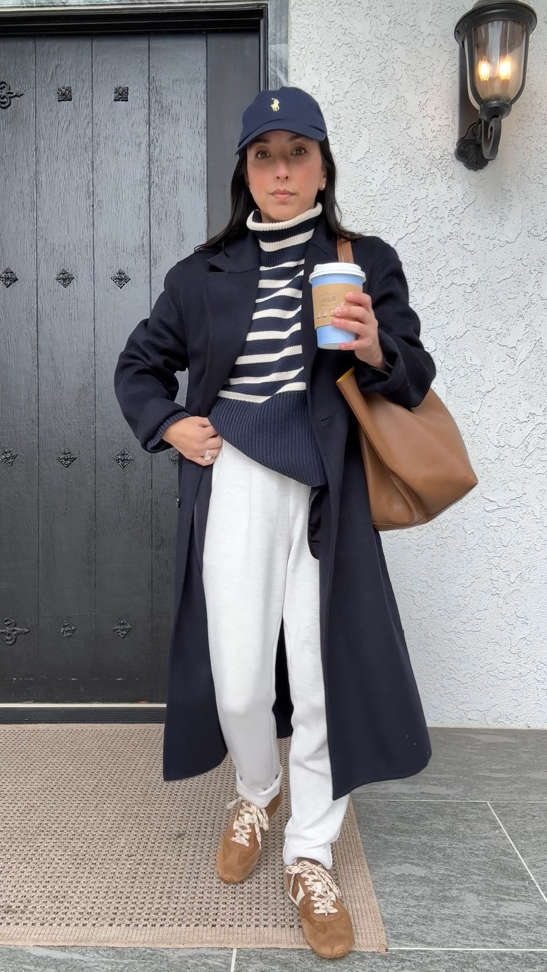 Varley rolled cuff pants multiple ways. A wardrobe staple of mine for years. Comfortable, elevated & great quality. 

Aritzia The One Coat xs
Varley Rolled Cuffed pants xs 26" inseam
Gap turtleneck sweater petite small (old, linked similar)
Polo Ralph Lauren hat
Mansur Gavriel Tote
Larroude sneakers 6, run small

Petite style, fall outfits, fall style 

#LTKSeasonal #LTKmomlife #LTKPetite