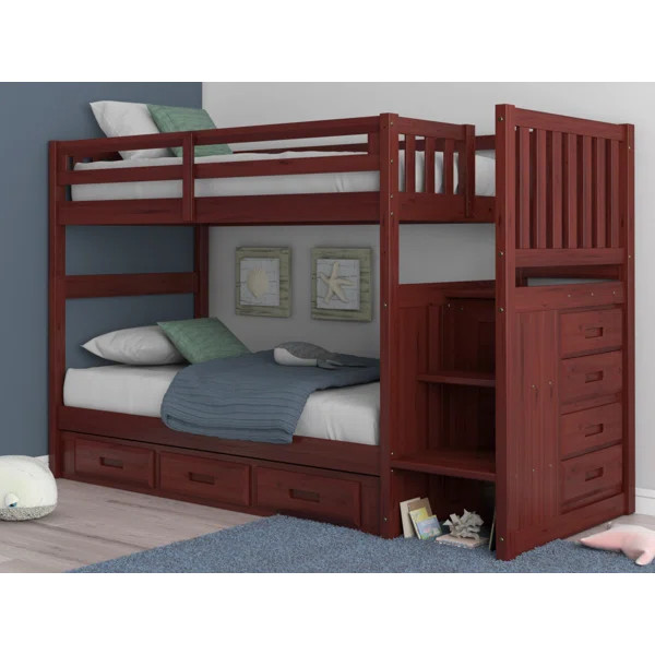 Bronwyen Twin Over Twin Standard Bunk Bed by Harriet Bee | Wayfair North America