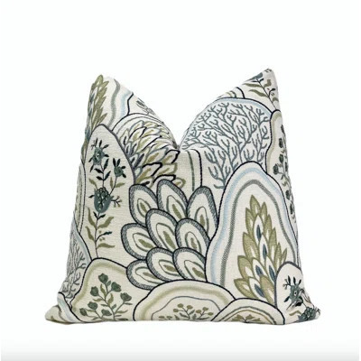 Coastal Embroidered Throw Pillow Cover | Wayfair North America