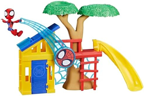 Spidey and his Amazing Friends Spidey Playground Playset, Includes 4-Inch Action Figure, Marvel S... | Amazon (US)