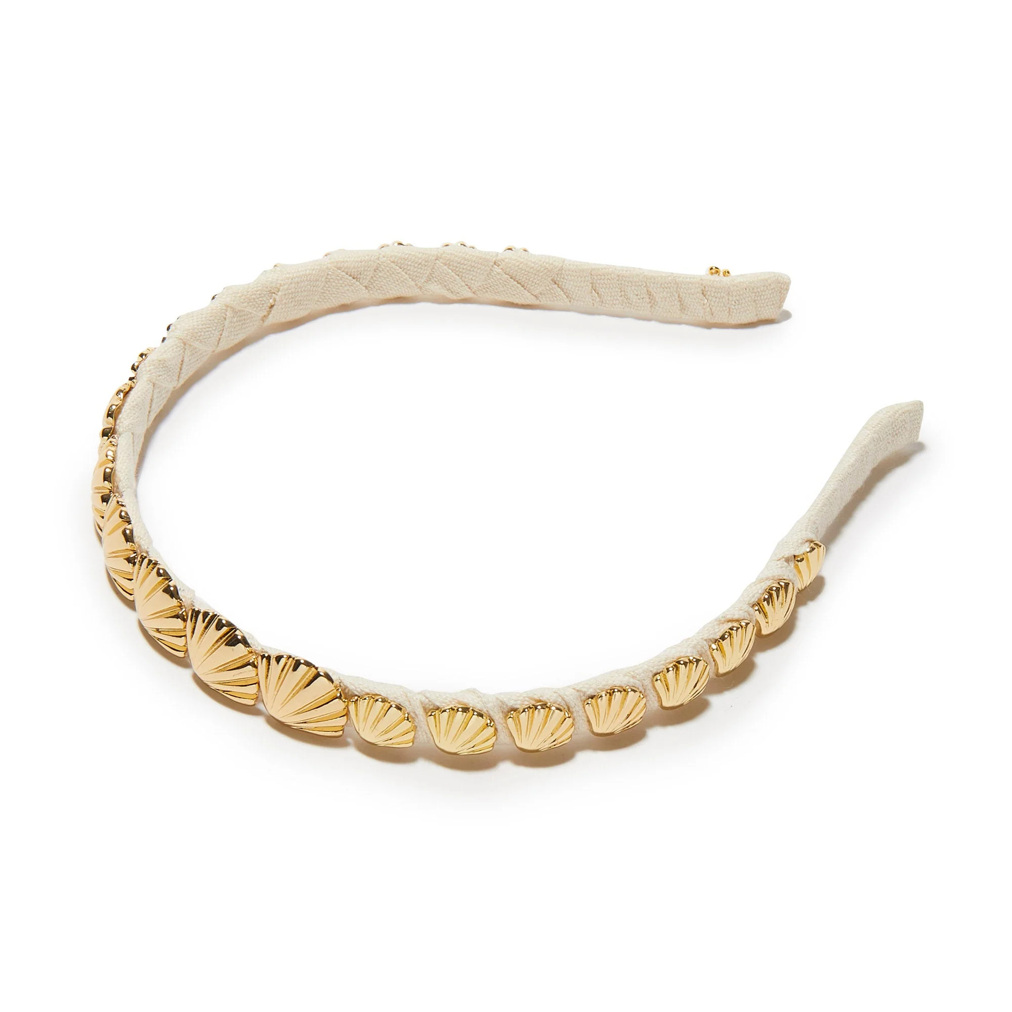 GOLD STRAND SHELL HEADBAND - SPRING2025 | LELE SADOUGHI