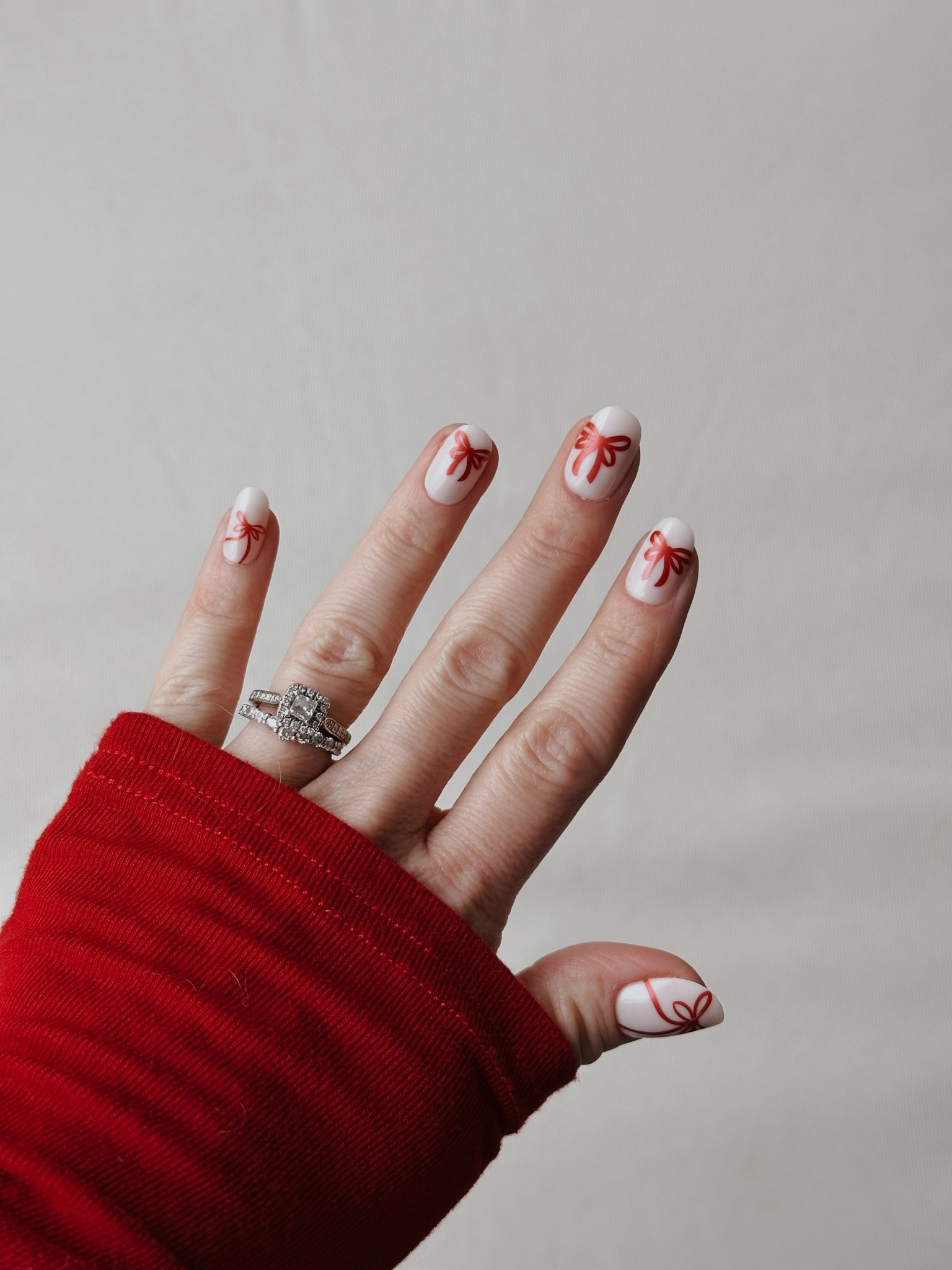 RED CHROME BOWS ❤️❤️ perfect holiday nails from @olive&june !! 

#LTKGiftGuide #LTKHoliday #LTKgrwm