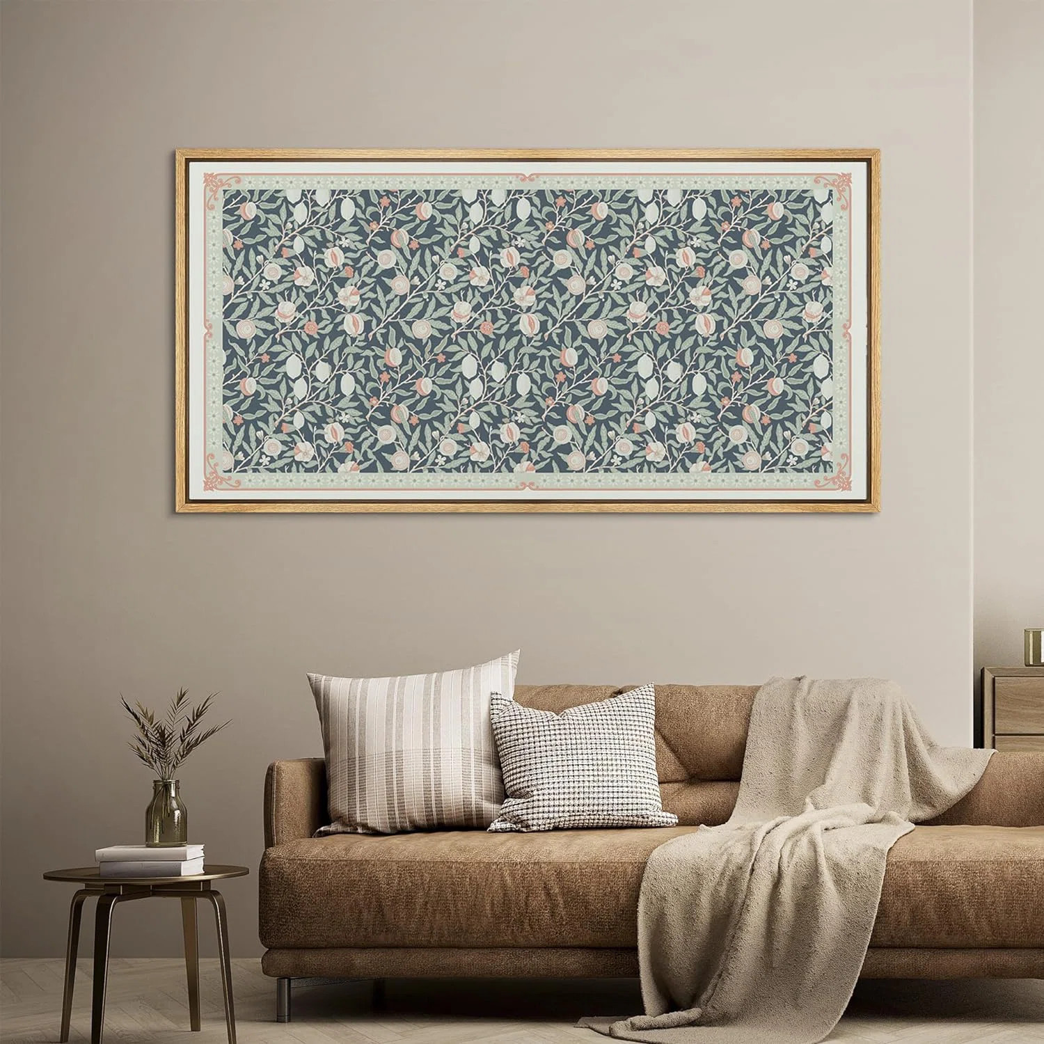 IDEA4WALL Abstract Botanical " Abstract Vintage Botanical Garden Floral And Fruit Pattern Retro F... | Wayfair North America