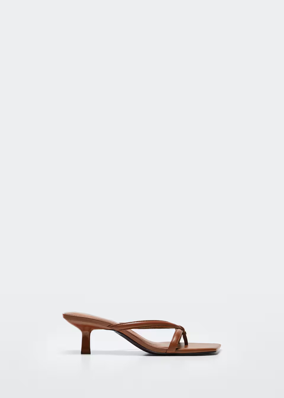 Slingback-Sandale aus Leder | MANGO (DE)