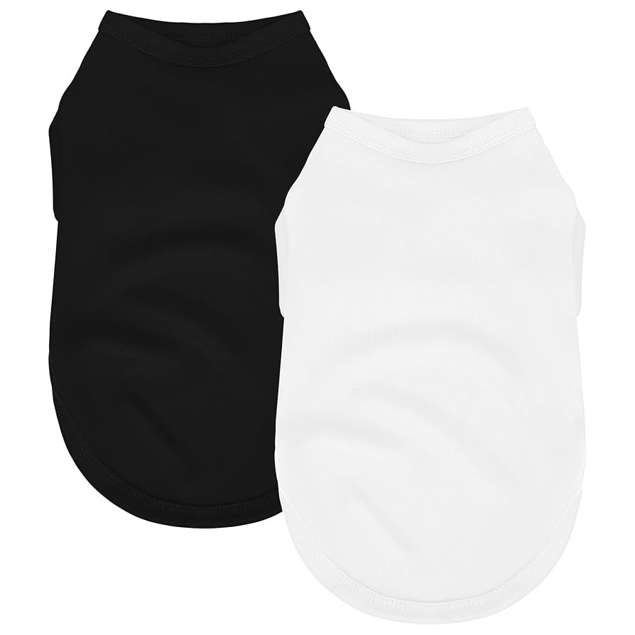 2 Pack Solid Color Dog Shirts - Lightweight, Quick Dry, Breathable Pet T-Shirts for Small to Larg... | Amazon (US)