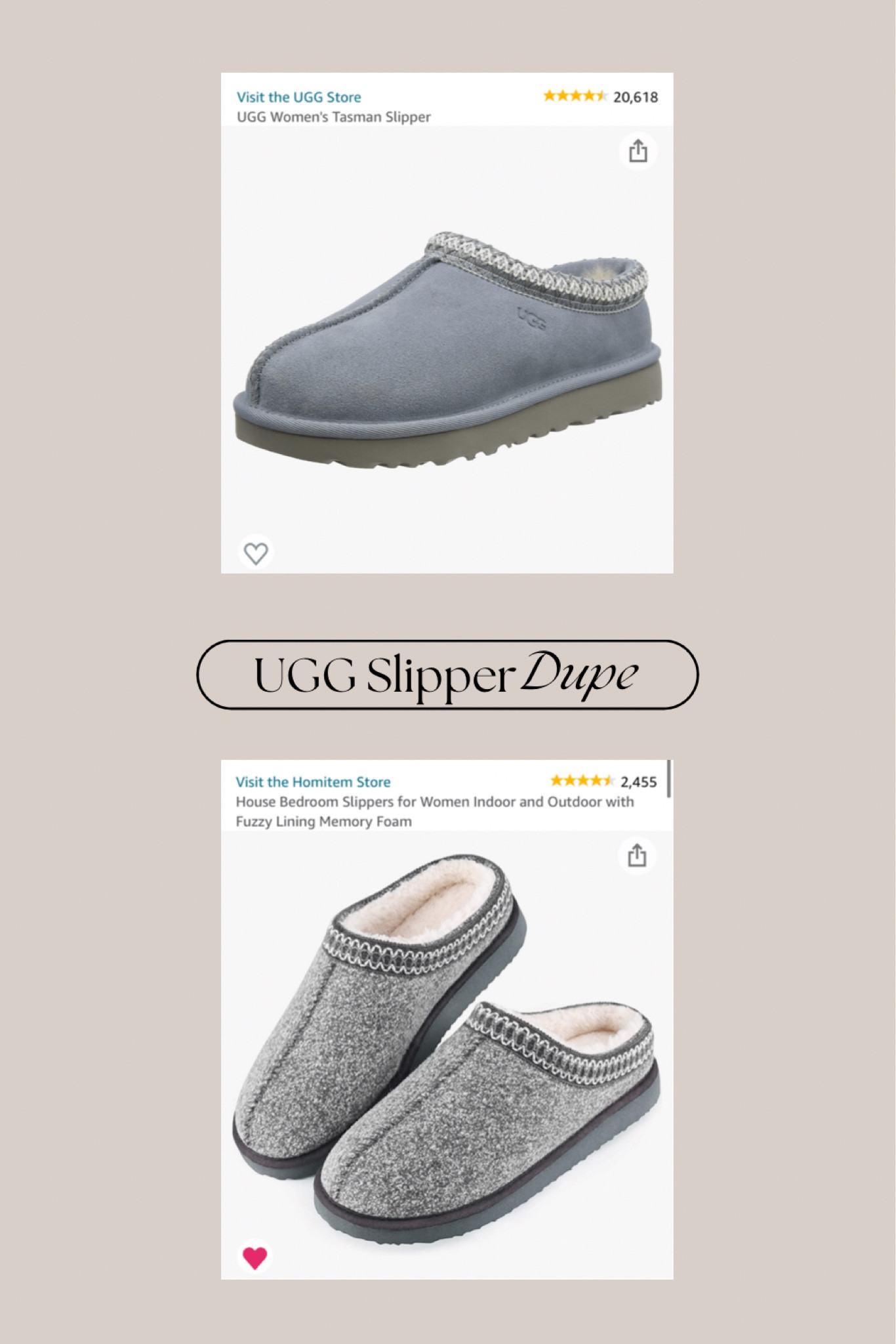 Amazon UGG slipper style for less

#LTKstyletip #LTKunder50 #LTKSeasonal