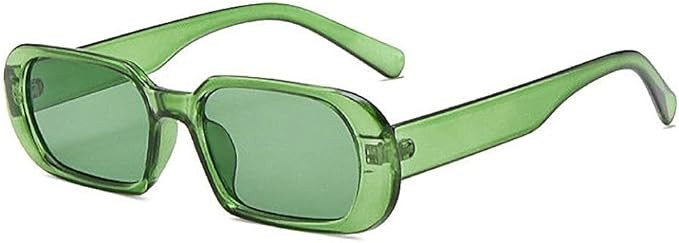 BOJOD Trendy Rectangle Sunglasses For Women Men Retro 90s Oval y2k Retangular Sunglasses Square B... | Amazon (US)