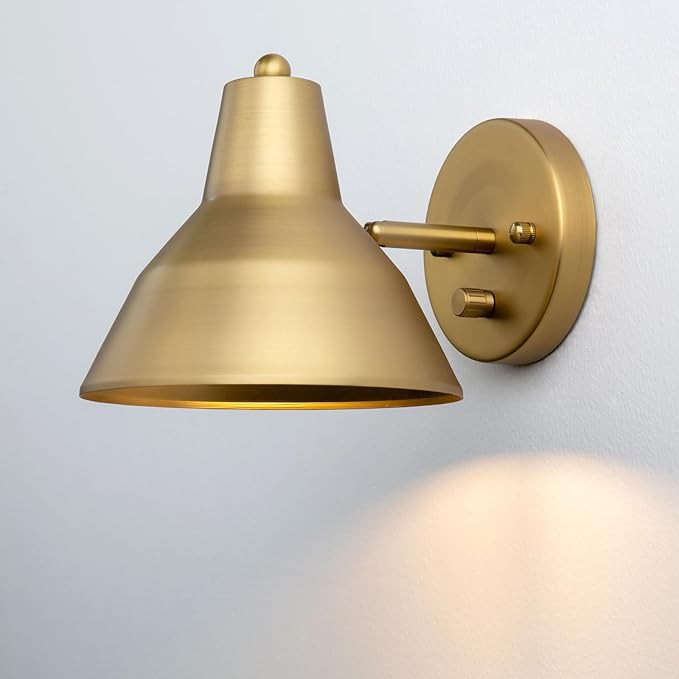 Yosoan Indoor Vanity Wall Sconce with Dimming On Off Switch, 1-Light Hardwired Vintage Wall Mount... | Amazon (US)