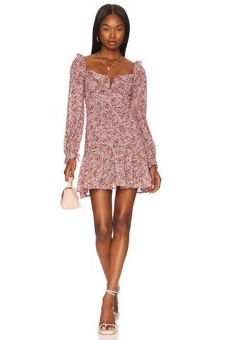ASTR the Label Carmella Mini Dress in Black & Pink Floral from Revolve.com | Revolve Clothing (Global)