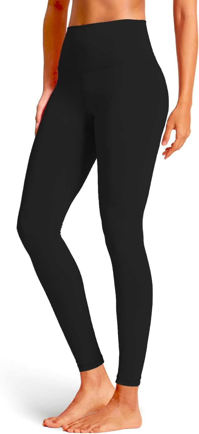 Women's Black High Waisted Leggings, Tummy Control Workout Gym Yoga Pants | Amazon (US)