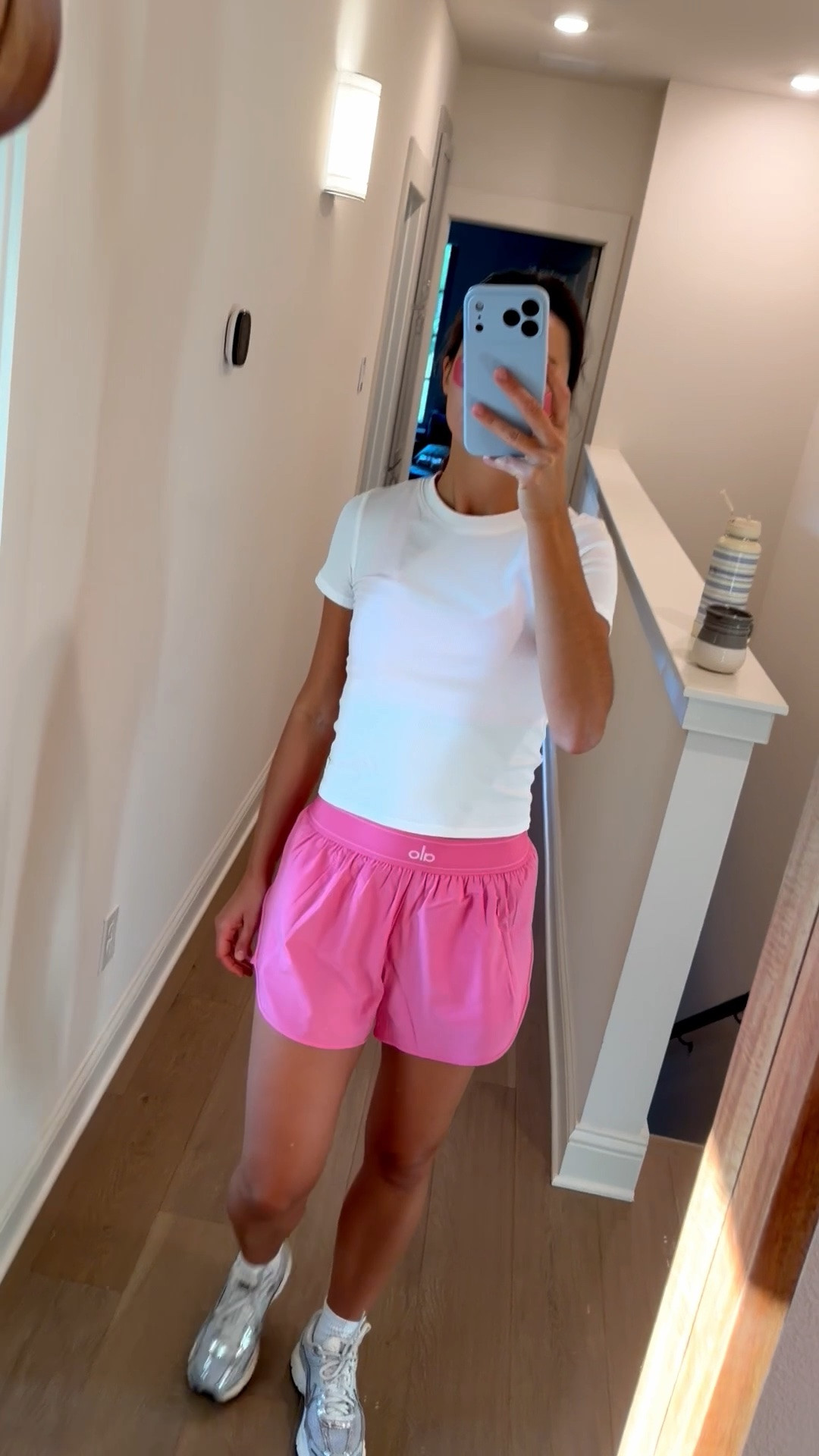@Vuori US @Alo Yoga @Nike US 
hanes crew socks




hot pink shorts, workout, running shoes, running shorts, athleisure, travel, airport, memorial day, white ribbed tee, white tee, workout top

#LTKActive #LTKfitnessgoals #LTKootd