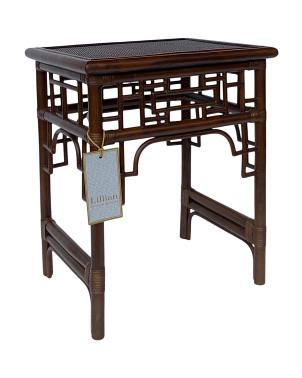 20x16x24 Rattan Fretwork Side Table | Furniture & Lighting | Marshalls | Marshalls