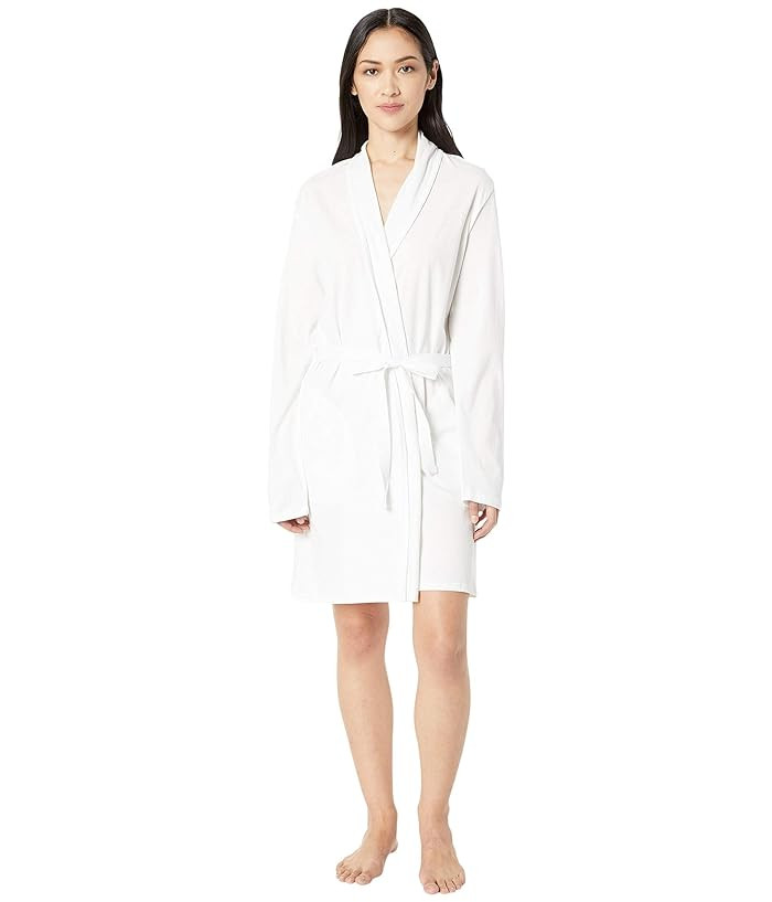 Skin Natural Skin 36 1/2 Juliana Organic Cotton Robe (White) Women's Robe | Zappos