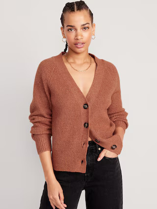 Shaker-Stitch Cardigan Sweater for Women | Old Navy (US)