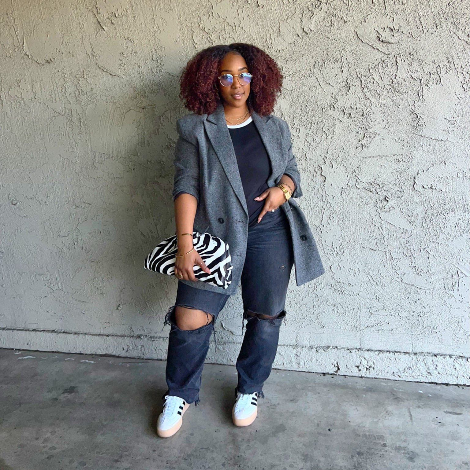 i love a blazer moment. i’m wearing a large. 

#LTKGiftGuide #LTKmidsize