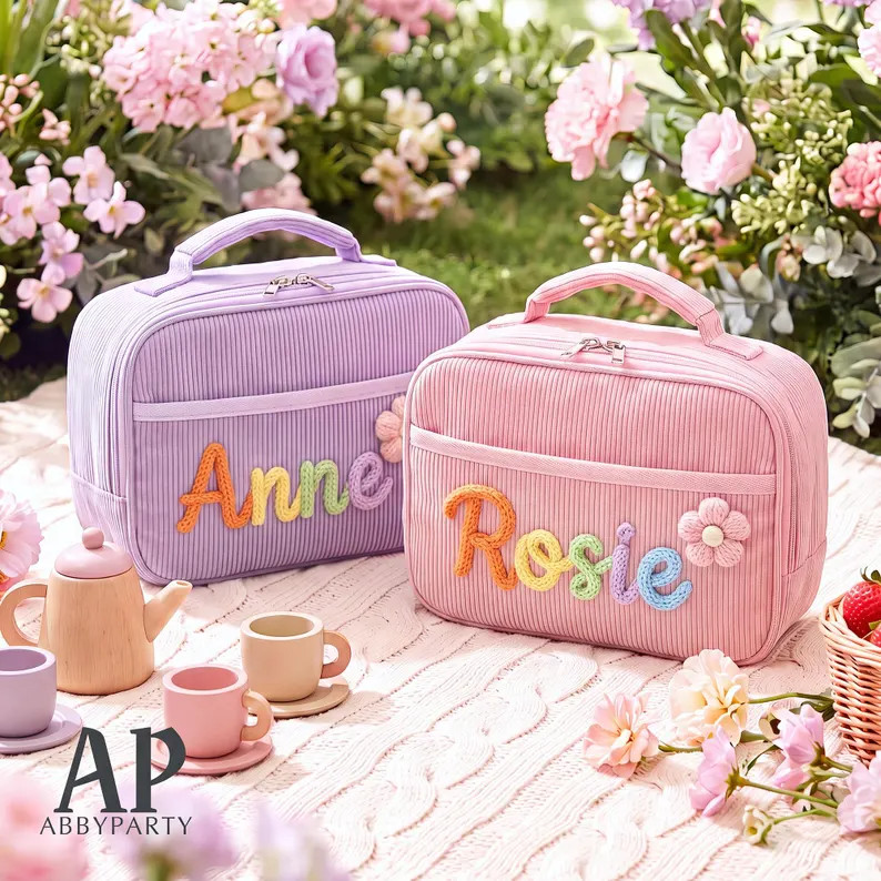 Personalized Kids Lunch Bag, Custom Name Lunch Bag, Toddler School Lunch Bag, Reusable Insulated ... | Etsy (Global)
