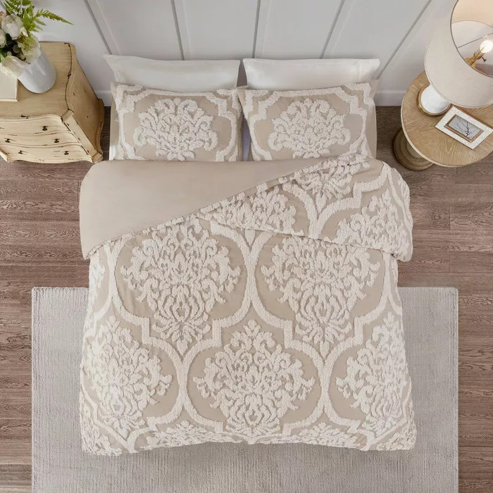 Eugenia Tufted Chenille Duvet Cover Set | Target