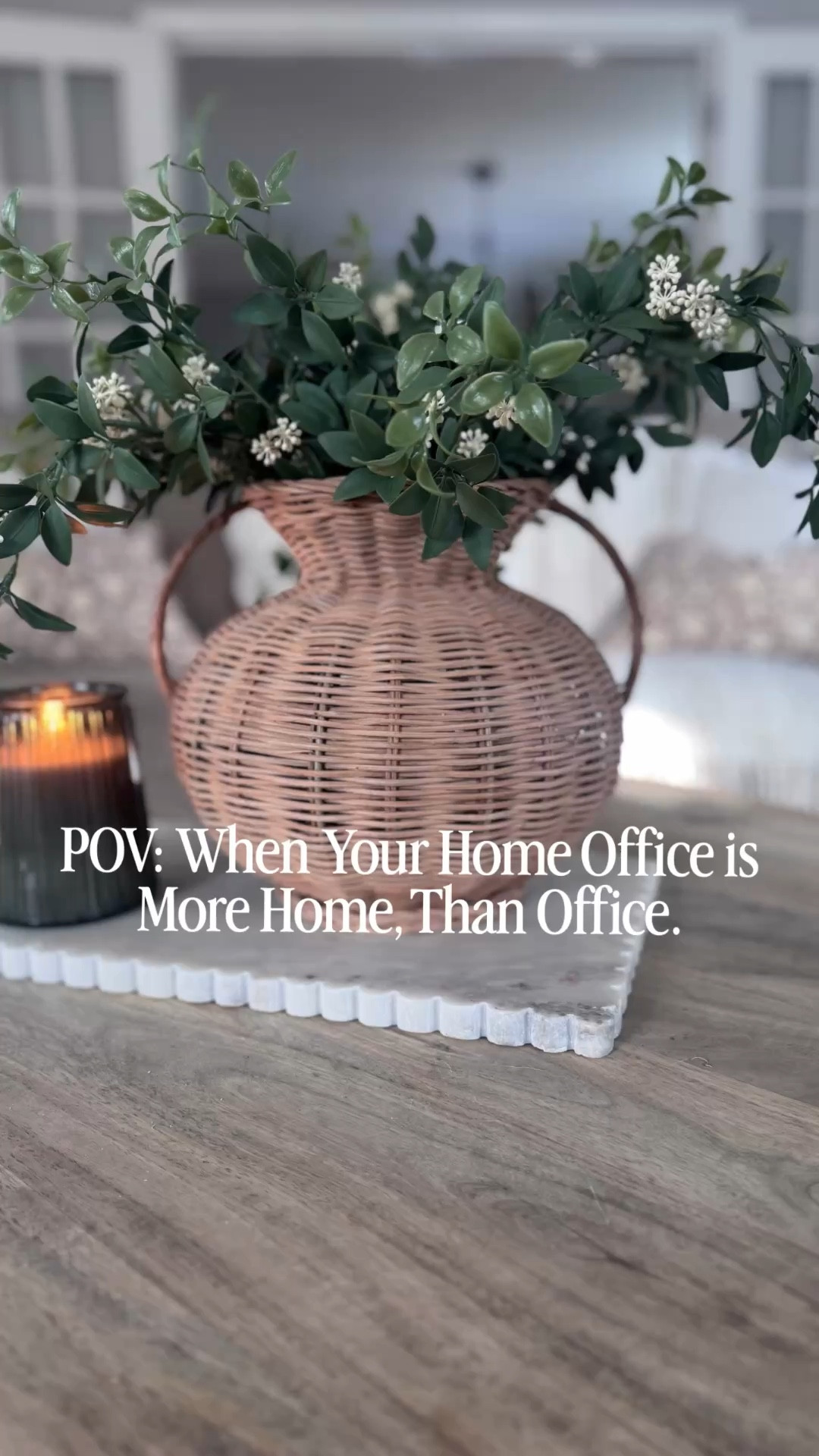 When your office feels like a cozy living space, it helps make works feels less..  work-y. 

I never saw the sense in having a whole room furnished only for weekday use.  If an office is furnished comfortably, it makes a great second living space on nights & weekends when the office is “closed”.  It can be a cozy spot to curl up with a book, a gaming room for the kids, or your own private TV room for HGTV, Lifetime, Hallmark, or whatever else we might want to watch that he doesn’t.. 

🔗🛒 For links to my favorite cozy multipurpose home-office furniture & decor, comment SHOP and I’ll DM you the links! 🛒🔗

#reels #homeoffice #homedecor #cozyhome #decor 

#LTKHome #LTKSeasonal