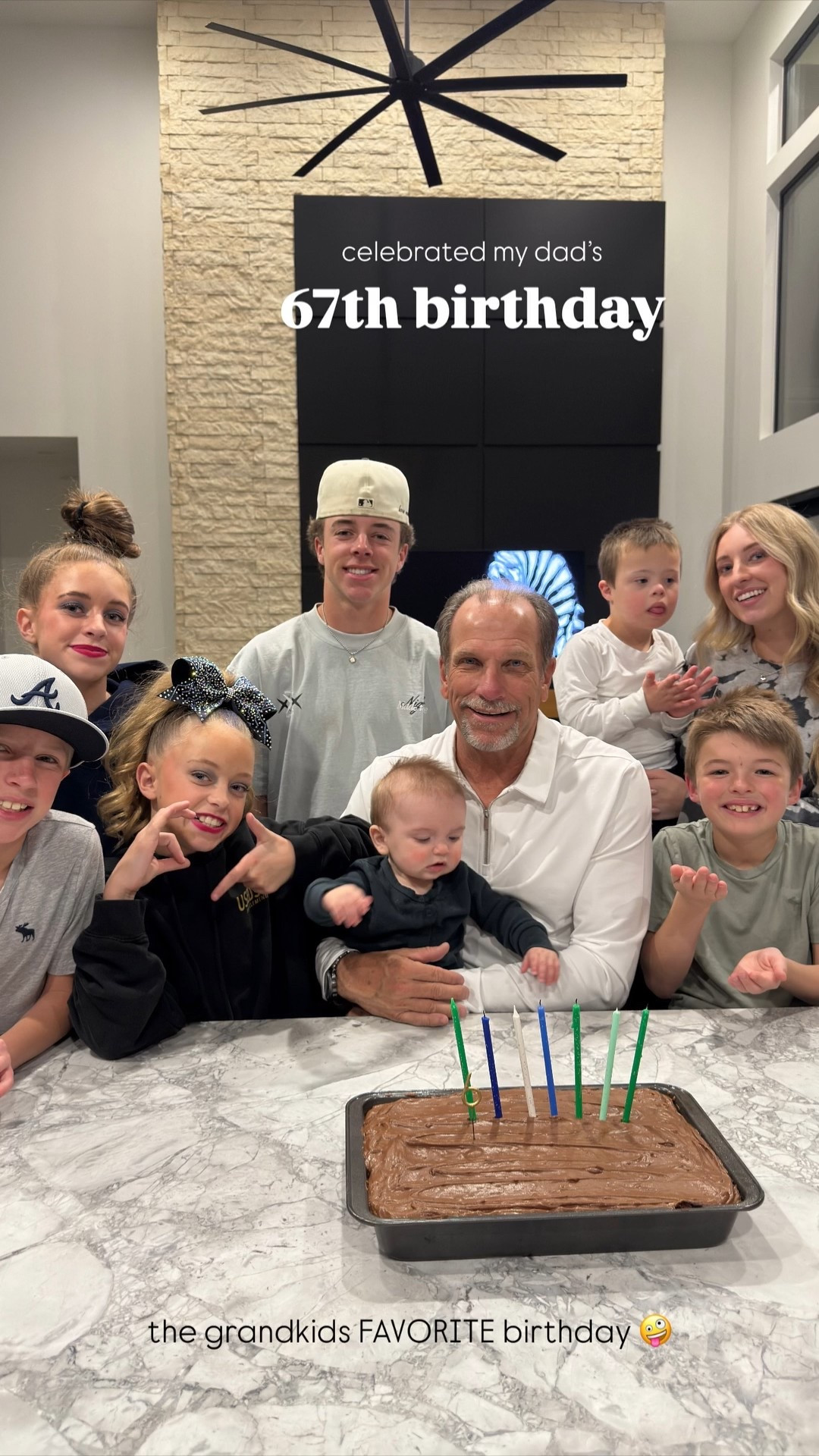 celebrated my dad’s 67th birthday the grandkids FAVORITE birthday 🤪