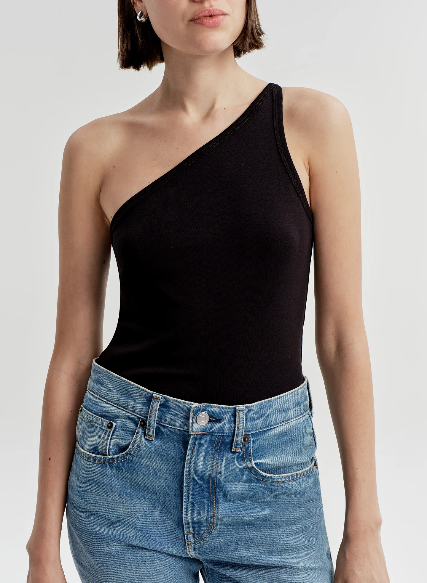 Marlee Cotton One Shoulder Tank | A.L.C