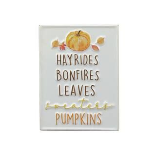 Pumpkins & Hayrides Metal Tabletop Sign by Ashland® | Michaels Stores