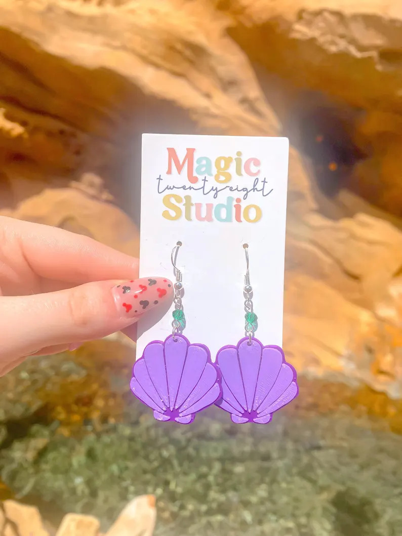 Ariel Earrings | Little Mermaid Earrings | Shell Earrings - Etsy | Etsy (Global)